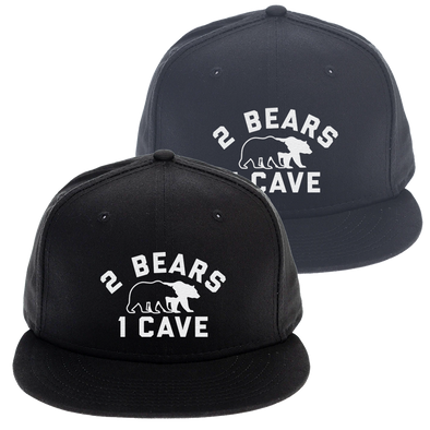 2 Bears, 1 Cave Icon Flatbill Hat