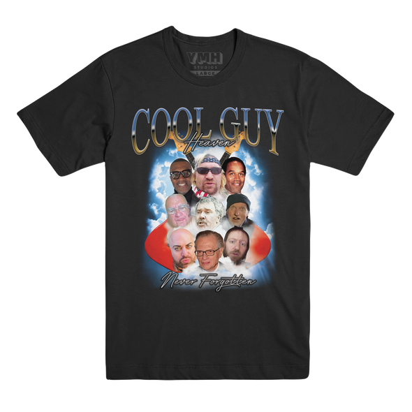 Cool Guy Heaven Bootleg T-Shirt - Black