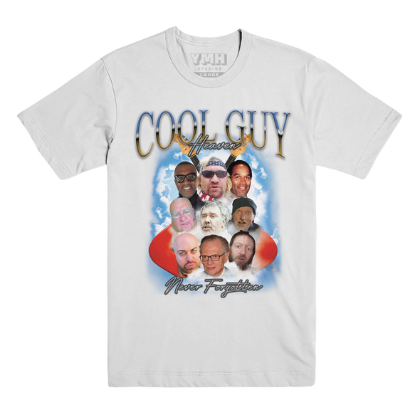 Cool Guy Heaven Bootleg T-Shirt - White