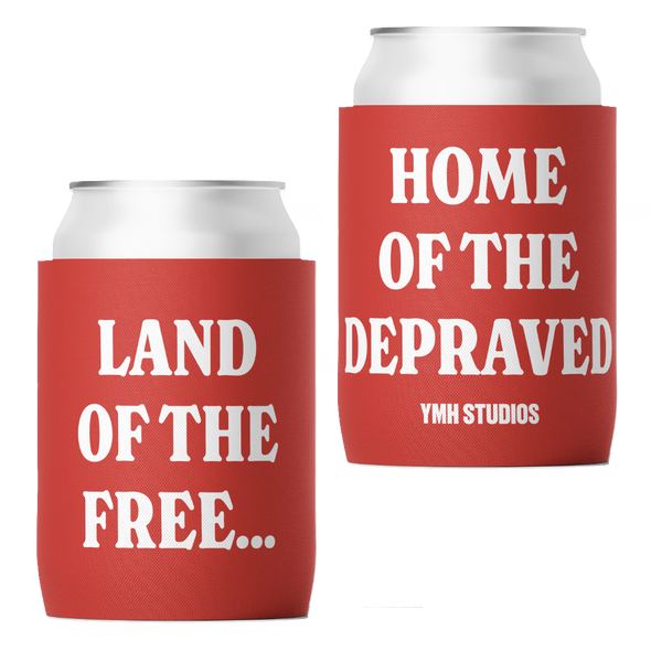 Land Of The Free Can Cooler
