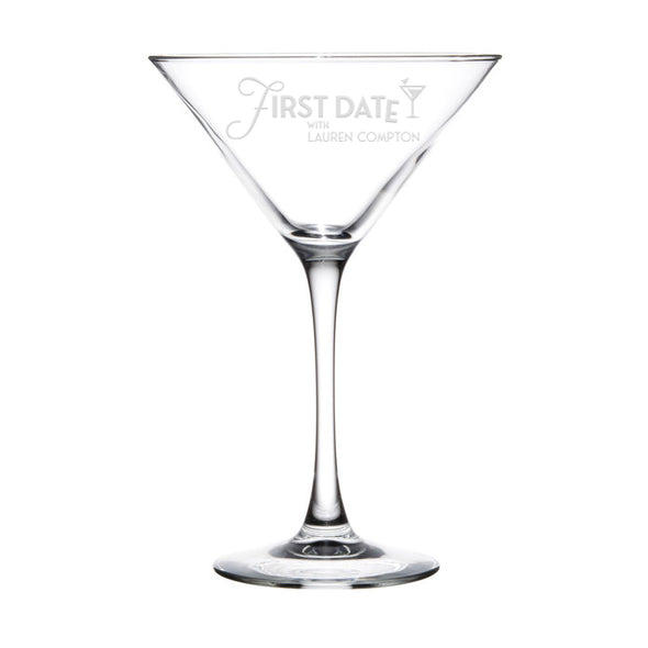 First Date with Lauren Compton Martini Glass