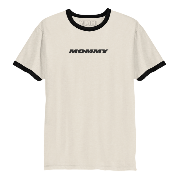Mommy Ringer T-Shirt - Vintage White/Black – YMH Studios