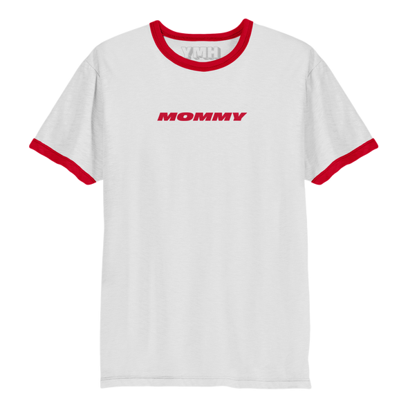 Mommy Ringer T-Shirt - White/Red