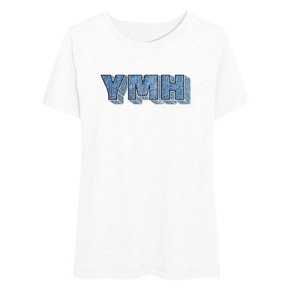 Women's YMH Jean Flowy T-Shirt (White)